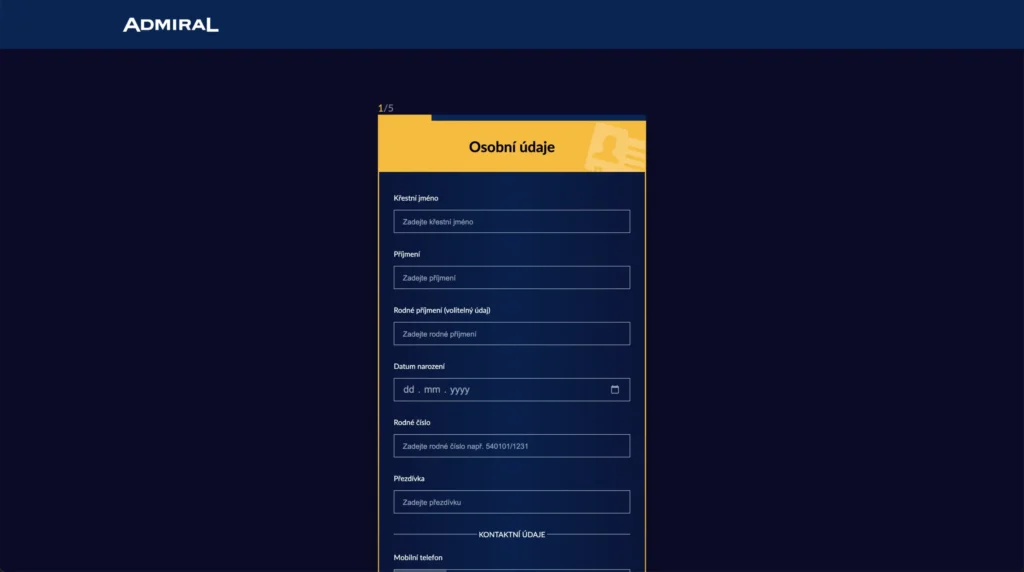 Admiral casino registrace