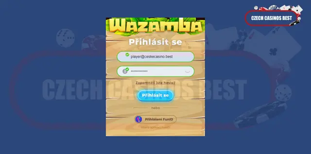 wazamba casino login