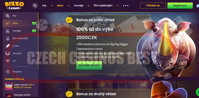 bonusy kasina bizzo