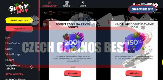SlottyWay casino bonusy