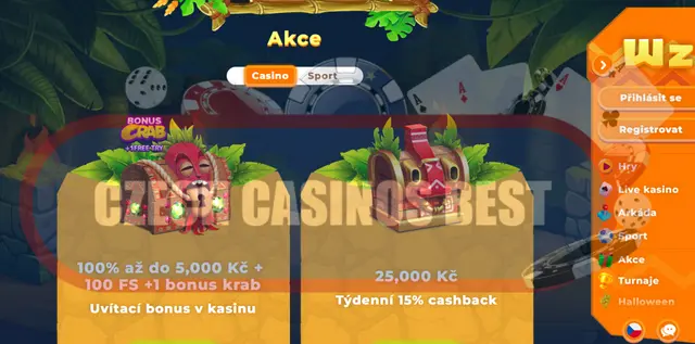 wazamba casino bonusy