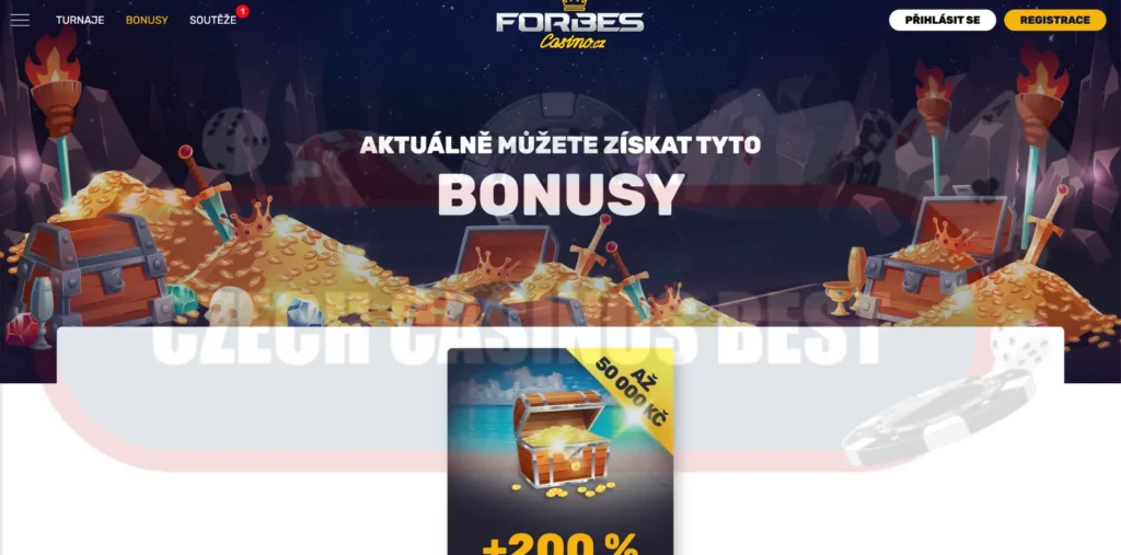 Všechny bonusy v Forbes Casino