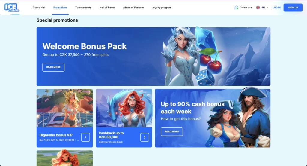Ice Casino Bonus Program