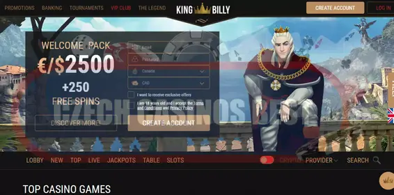 King Billy online casino