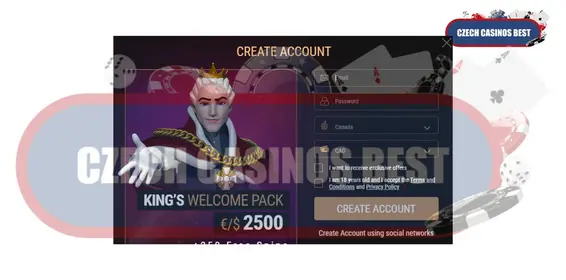 King Billy casino registracia