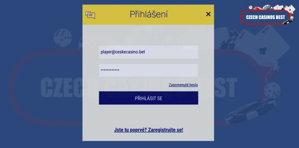 Přihlášení do Sazka Casino